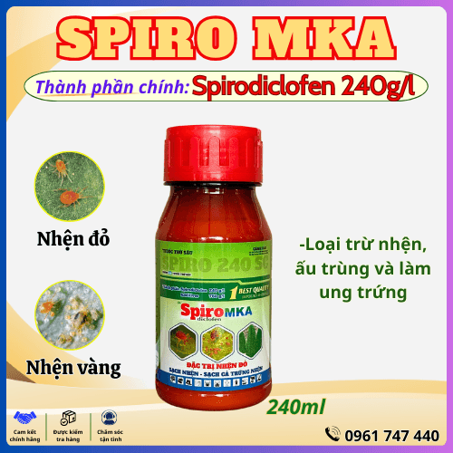 EBI MKA 45SC: Thuốc trừ nhện đỏ chuyên biệt - Hiệu quả tức thì,an toàn hoa trái không cần phối trộn