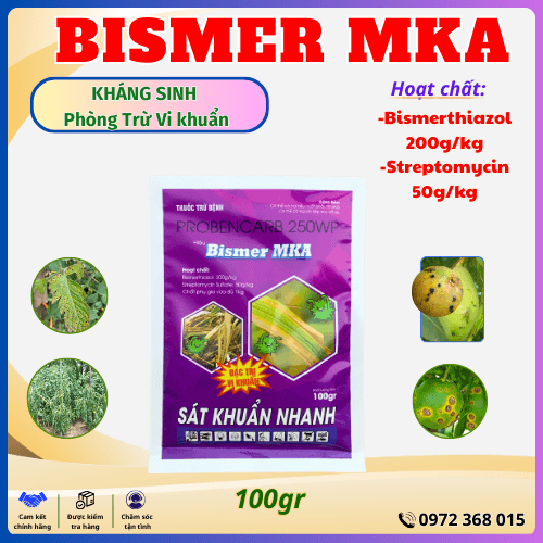 BISMER MKA 200WP - Đặc Trị Vi Khuẩn gói 100g